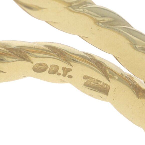 David Yurman Cushion On Point Citrine Diamond Ring Yellow Gold 18k .12ctw - Picture 5 of 6